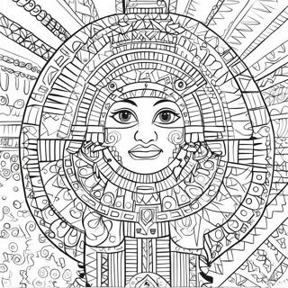 Intricate Aztec Patterns Coloring Page 17222-14052