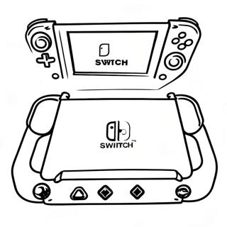 Nintendo Switch Coloring Pages