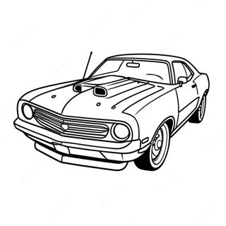 Drag Car Coloring Pages