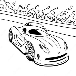 Fast Drag Car Racing Coloring Page 17242-14065