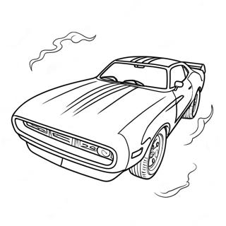 Fast Drag Car Racing Coloring Page 17242-14066