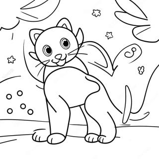 True With Colorful Friends Coloring Page 17252-14078