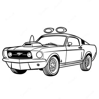 Mustang Car Coloring Pages