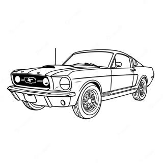 Mustang Car Coloring Page 17261-14074