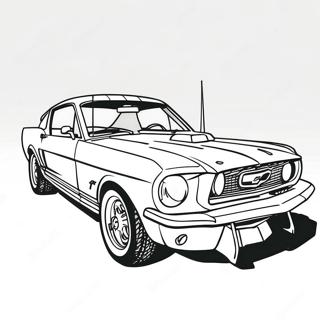 Mustang Car Coloring Page 17261-14075