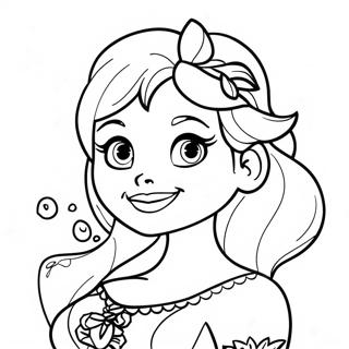 Elsa Mermaid Coloring Pages