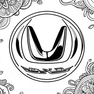 Honda Logo Coloring Page 17281-14095