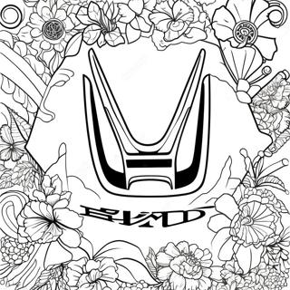 Honda Logo Coloring Page 17281-14096