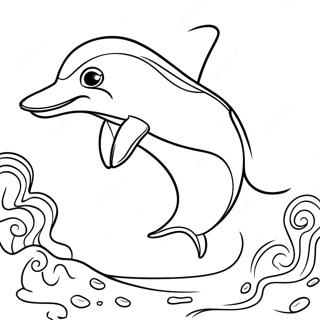 Lisa Frank Colorful Dolphin Coloring Page 172-141