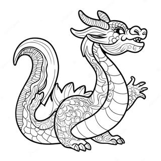 Korean Dragon Coloring Page 17312-14121