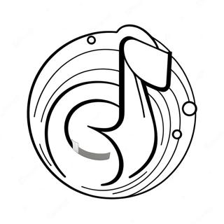 Tiktok Logo Coloring Page 1731-1500