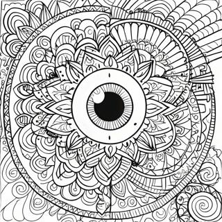 Eye For Adults Coloring Pages