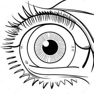 Realistic Eye Close Up Coloring Page 17342-14143