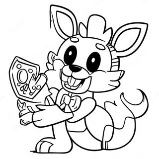 Mangle Fnaf Character In Action Coloring Page 17362-14162