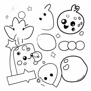 Colorful Pop It Shapes Coloring Page 17372-14172