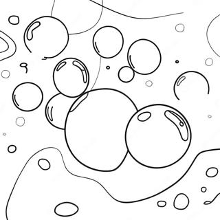 Colorful Bubbles Floating In The Sky Coloring Page 17392-14182