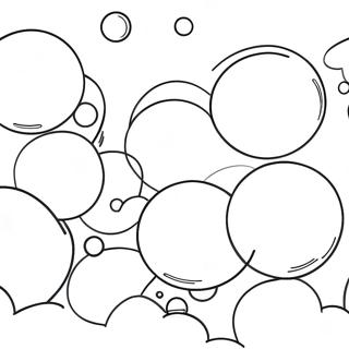 Colorful Bubbles Floating In The Sky Coloring Page 17392-14183