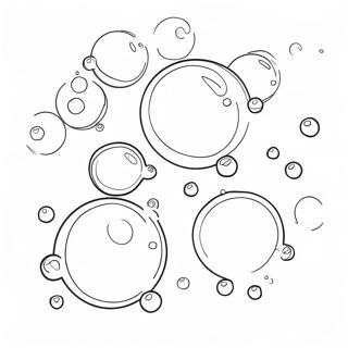 Colorful Bubbles Floating In The Sky Coloring Page 17392-14184