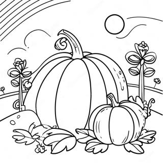 Pumpkin Patch Coloring Page 1741-1508