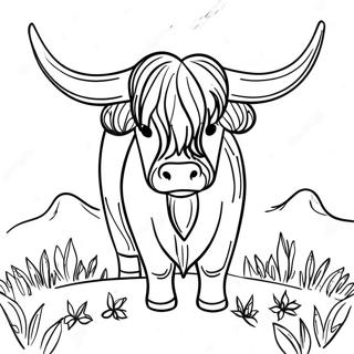 Highland Cow Coloring Pages