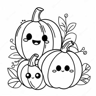 Cute Pumpkin Family Coloring Page 1742-1504