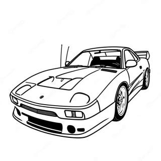 Drift Car Coloring Pages