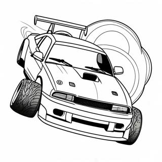 Drift Car Coloring Page 17441-14224