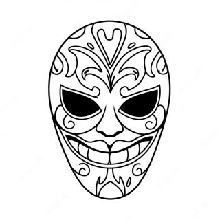 The Fiend Mask Coloring Page 17462-14241