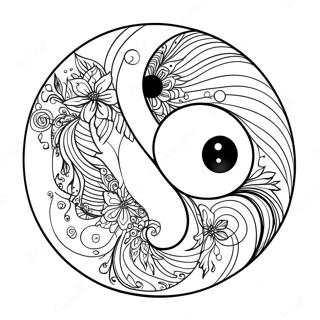 Yin Yang Symbol Coloring Page 17471-14256