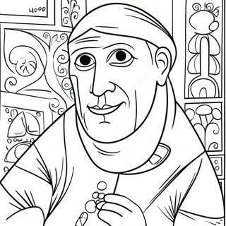 Picasso Coloring Pages