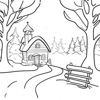 January Winter Wonderland Coloring Page 17491-14262