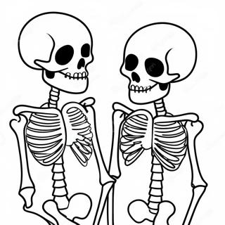 Witty Skeletons Coloring Page 17512-14282