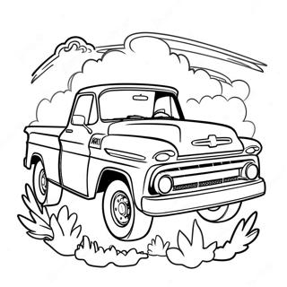 Chevy Truck Coloring Page 1751-1510