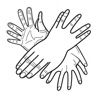 Hands Coloring Page 17551-14306