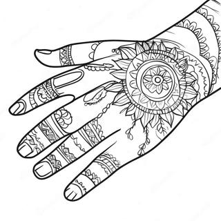 Hands Coloring Page 17551-14307