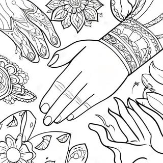 Hands Coloring Page 17551-14308