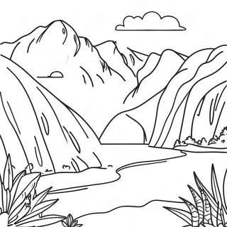 Peru Landscape Coloring Page 17561-14314