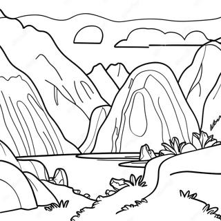 Peru Landscape Coloring Page 17561-14315