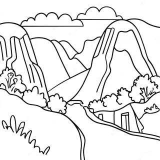 Peru Landscape Coloring Page 17561-14316