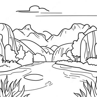 Charming Tennessee Landscape Coloring Page 17572-14334