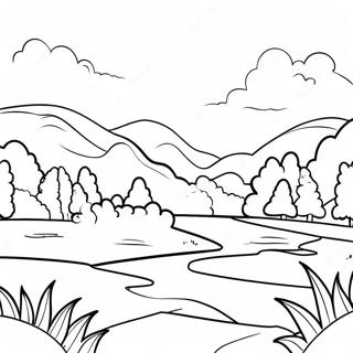 Charming Tennessee Landscape Coloring Page 17572-14336