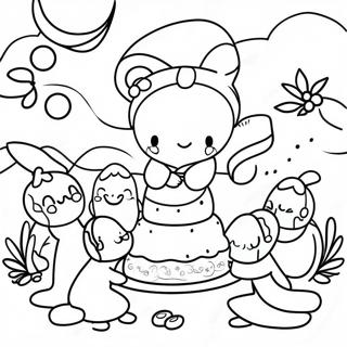 Festive Aapi Celebration Coloring Page 17582-14350