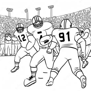 Exciting College Football Game Coloring Page 17602-14353