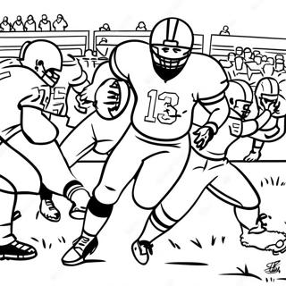 Exciting College Football Game Coloring Page 17602-14355