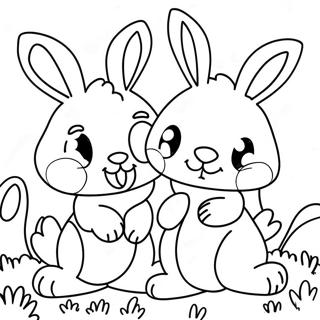 Sunny Bunnies Coloring Page 17631-14374