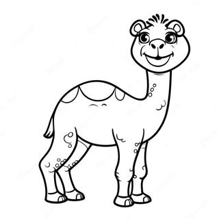 Cute Baby Camel Coloring Page 17642-14389