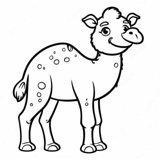 Cute Baby Camel Coloring Page 17642-14391