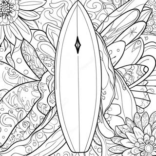 Colorful Surfboard Designs Coloring Page 17662-14402