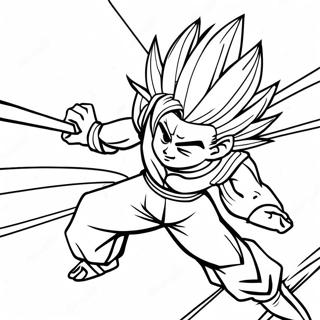 Vegito With Fusion Sword Coloring Page 17682-14413