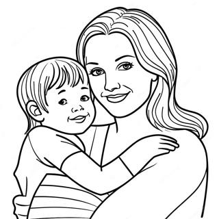 Mommy And Me Coloring Page 17691-14420